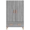 vidaXL Highboard Grey Sonoma Engineered Wood Medium Storage Highboard