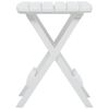 vidaXL Folding Garden Table White Polypropylene (PP) Foldable