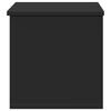 vidaXL Storage Box Black Engineered Wood Medium Storage Box