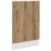 vidaXL Kitchen Cabinet Set Artisan Oak Engineered Wood and Glass Large