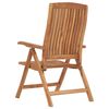 vidaXL Garden Chair Set of 2 Natural teak Solid Teak Wood Standard