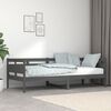vidaXL Day Bed Grey Solid pine wood, plywood Twin Convertible
