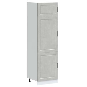 vidaXL Kitchen Cupboard Concrete Gray Engineered wood Tall