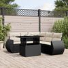 vidaXL Garden Sofa Set Black