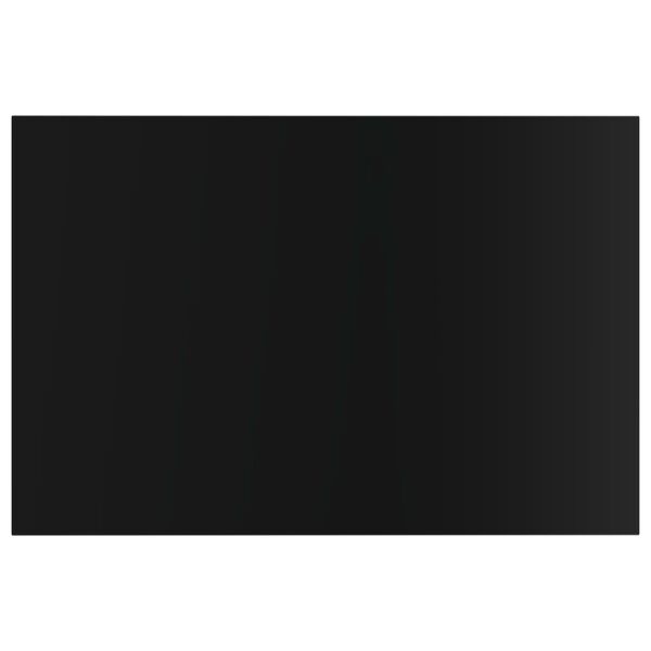 vidaXL Shelf Set of 8 High gloss black Engineered wood Medium