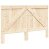 vidaXL Headboard Natural Wood Solid Pine Wood Double Headboard