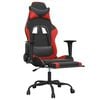 vidaXL Gaming Chair Black and Red
