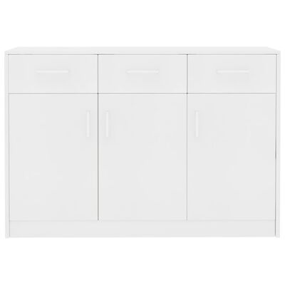 vidaXL Sideboard White 43.3"x11.8"x29.5" Engineered Wood
