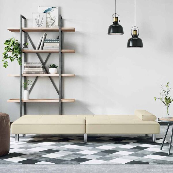 vidaXL Sofa Bed Cream