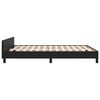 vidaXL Bed Frame without Mattress Black 53.9"x74.8" Full Faux Leather