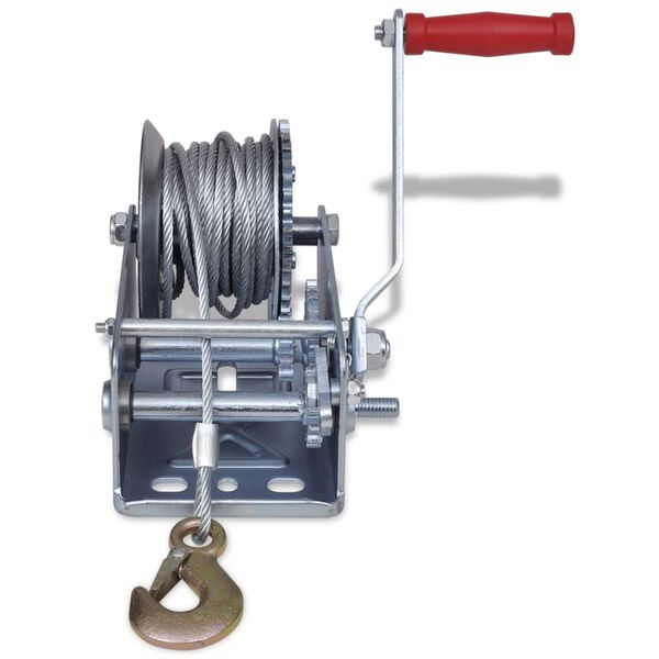 vidaXL Hand Winch 1999.6 Lb