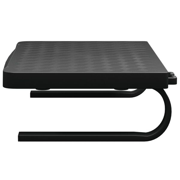 vidaXL Monitor Stand Black HIPS (high impact polystyrene), Metal Small