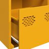 vidaXL Sideboard Mustard Yellow Cold-rolled steel Medium Sideboard