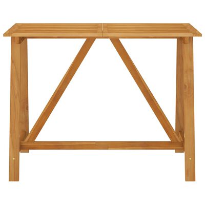 vidaXL Patio Bar Table 55.1"x27.6"x40.9" Solid Acacia Wood