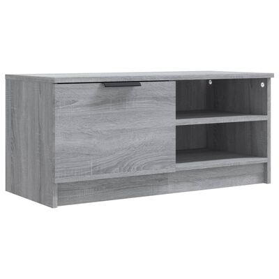 vidaXL TV Cabinet Gray Sonoma 31.5"x13.8"x14.4" Engineered Wood