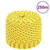 vidaXL Boat Rope Yellow 0.24 " 820.2 ' Polypropylene