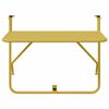 vidaXL Hanging Balcony Table Gold 60 x 39 x 65 cm Steel