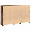vidaXL LED Sideboard Old Wood 63.78 x 14.57 x 39.37 in Engineered Wood