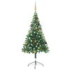vidaXL Artificial Pre-lit Christmas Tree with Ball Set 59.1" 380 Branches