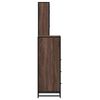 vidaXL Bathroom Furniture Set Brown oak Engineered wood, metal, glass