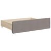 vidaXL Bed Drawer Taupe Engineered wood, fabric (100% polyester) Standard