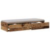 vidaXL Bed Drawers Old Wood 35.43 x 14.37 x 6.50 in Engineered Wood