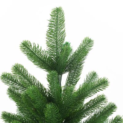 vidaXL Faux Christmas Tree 7 ft Lifelike Needles Green