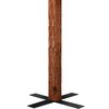 vidaXL Slim Pre-lit Christmas Tree with Real Wood&Cones Green 59.1"