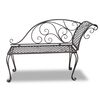 vidaXL Garden Bench Antique brown Steel Standard Durable Garden Bench
