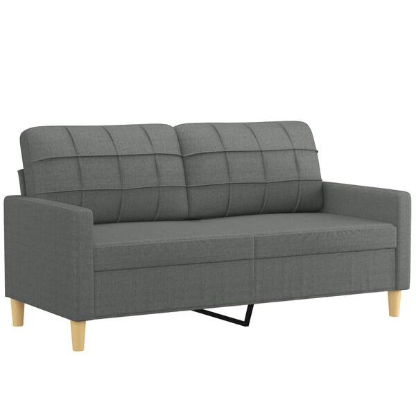 vidaXL Sofa Set Dark Grey Fabric (100% polyester), Metal, Textilene, Plywood