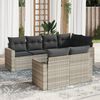 vidaXL Garden Sofa Set Set of 7 Light Grey