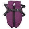 vidaXL Dog Coat Purple Polyester, Fleece M Adjustable Armrests