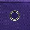 vidaXL Storage Box Set of 10 Purple Non-woven fabric (100% polyester)