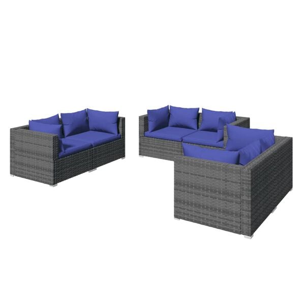 vidaXL Garden Lounge Set Grey