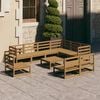 vidaXL Garden Lounge Set Honey brown Solid pine wood Large Durable