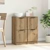 vidaXL Sideboard Set of 2 Artisan Oak Engineered Wood Small Sideboard