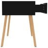 vidaXL Bedside Cabinet High gloss black Engineered wood 15.7 in square