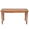 vidaXL Coffee Table Brown Teak wood 35.4x19.7x17.7 in Decorative Inlays