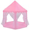 vidaXL Play Tent Pink Polyester, mesh, PVC Large Collapsible Play Tent