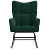 vidaXL Rocking Chair Dark Green