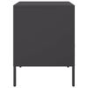 vidaXL Bedside Cabinet Black Cold-rolled Steel Small Adjustable Feet