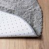 vidaXL Shaggy Rug Light Grey 100% Polyester 63.0 x 63.0 in Non-slip