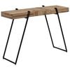 vidaXL Console Table Natural Wood and Black Reclaimed Teak Medium