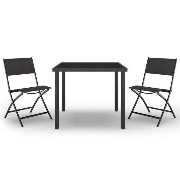 vidaXL Outdoor Dining Set Black, Anthracite
