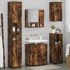 vidaXL Bathroom Furniture Set 5 pcs Smoked Oak Engineered wood & Metal