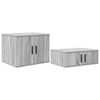 vidaXL Storage Cabinet 2 pcs Grey Sonoma 50.00 x 16.14 x 15.75 in
