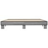 vidaXL Bed Frame Grey Sonoma Engineered Wood, Metal Super King