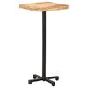 vidaXL Bar Table Natural wood, Black Rough mango wood, Iron Compact