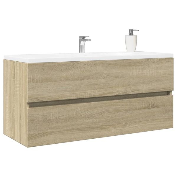 vidaXL Bathroom Sink Cabinet Sonoma Oak Engineered Wood Medium