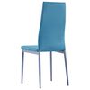 vidaXL Seven Piece Dining Set Blue